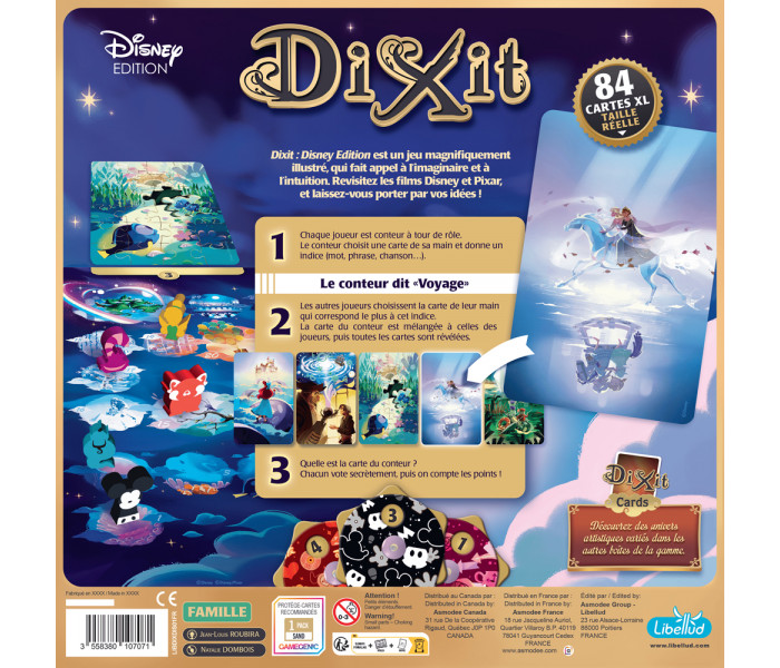 Настільна гра Диксіт Дісней (Dixit Disney) FRANCE + правила УКР. Libellud