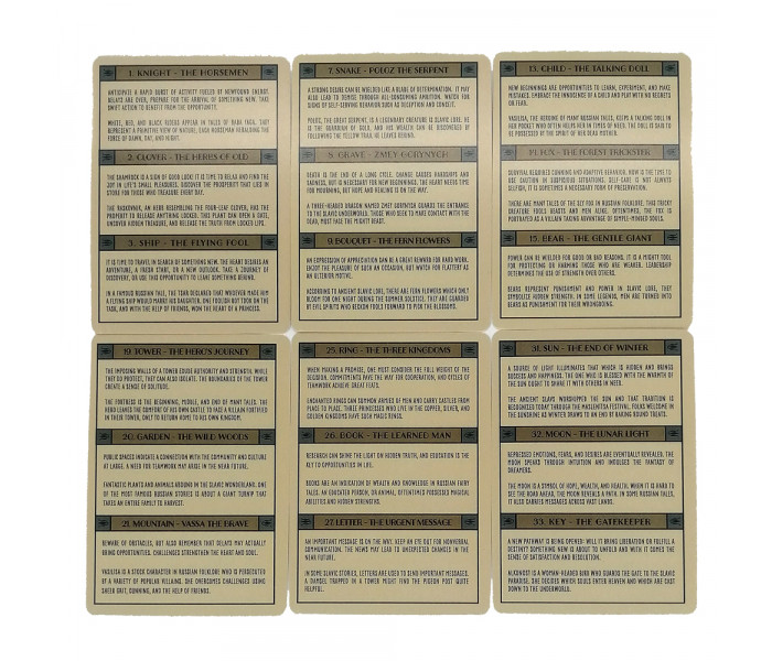 Славянский фольклор Колода Таро Ленорман - Slavic Folklore Lenormand Deck Tarot (9420018)