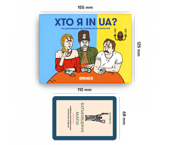 Гра для компанії «Хто я in UA?». Orner