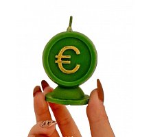Фото Свеча восковая валюта евро