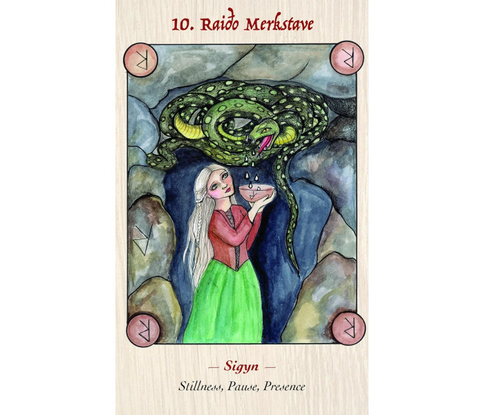 Рунический Оракул Скандинавской Богини - Norse Goddess Rune Oracle. Blue Angel 