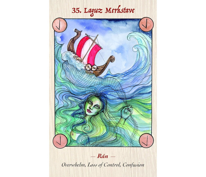 Рунический Оракул Скандинавской Богини - Norse Goddess Rune Oracle. Blue Angel 