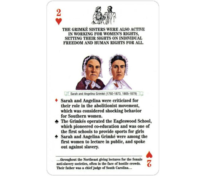 Игральные карты Знаменитые женщины Гражданской войны - Famous Women of the Civil War Card Game. US Games Systems