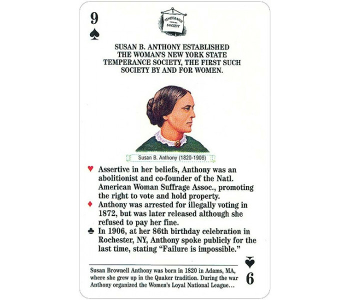 Игральные карты Знаменитые женщины Гражданской войны - Famous Women of the Civil War Card Game. US Games Systems
