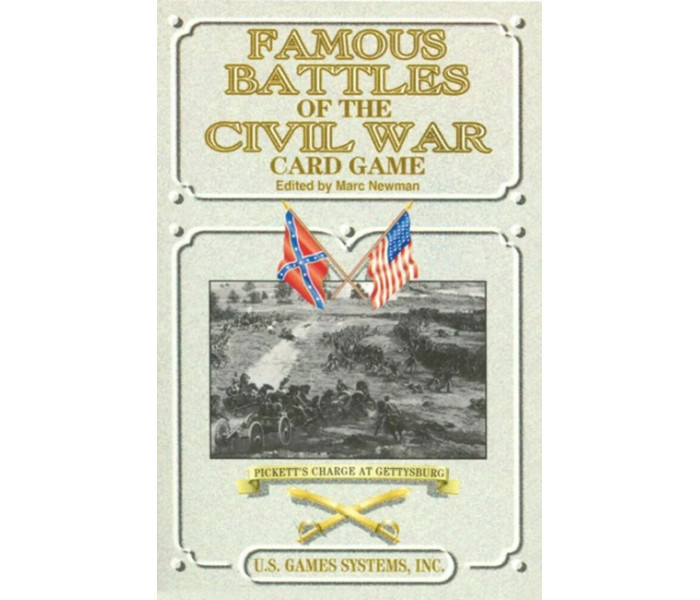 Игральные карты Знаменитые сражения Гражданской войны - Famous Battles of the Civil War Cards. US Games Systems