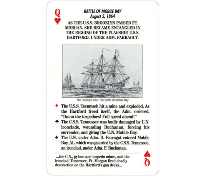 Игральные карты Знаменитые сражения Гражданской войны - Famous Battles of the Civil War Cards. US Games Systems