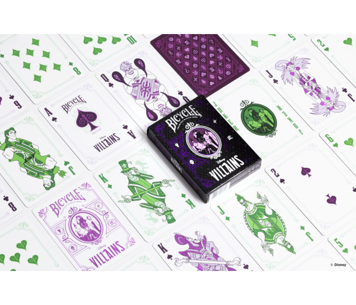 Картки Bicycle Disney Villains Purple