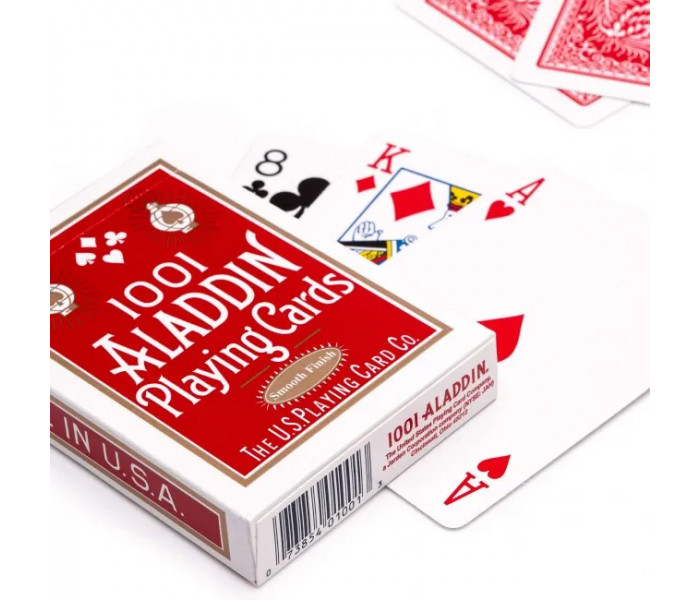 Гральні карти Aladdin 1001 Smooth Finish Red