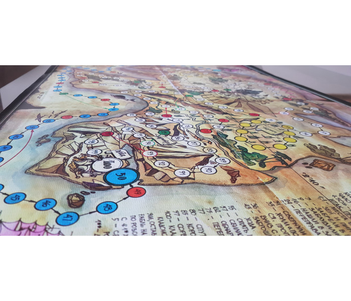 Настольная игра ходилка XXL Остров сокровищ, 100х62 см, водостойкая