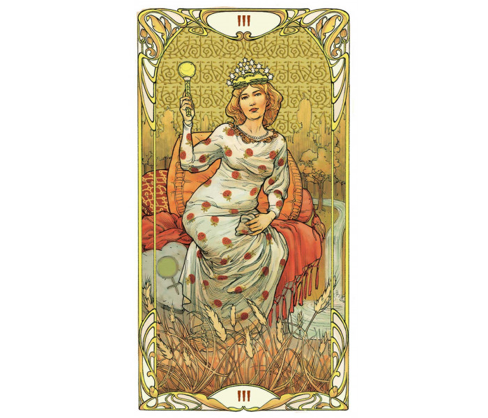 Золотое Таро Арт-Нуво (Старшие Арканы) - Golden Art Nouveau Tarot. Grand Trumps (gold foil). Lo Scarabeo