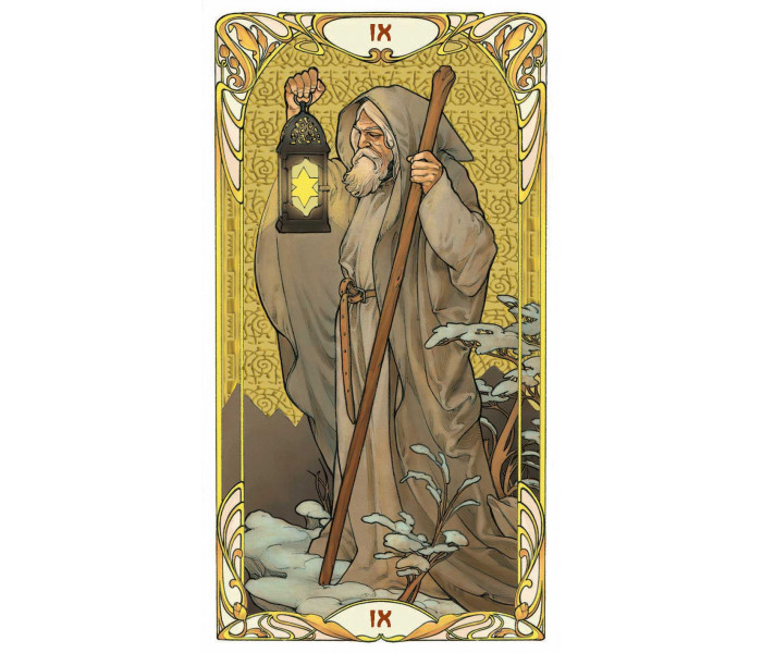Золотое Таро Арт-Нуво (Старшие Арканы) - Golden Art Nouveau Tarot. Grand Trumps (gold foil). Lo Scarabeo
