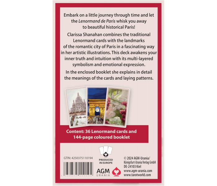 Парижский Оракул Ленорман - Lenormand de Paris Oracle. AGM