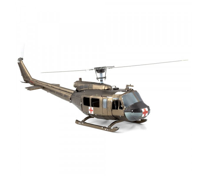 Металлическая сборная 3D модель UH-1 Huey Helicopter (color), Metal Earth (ME1003)