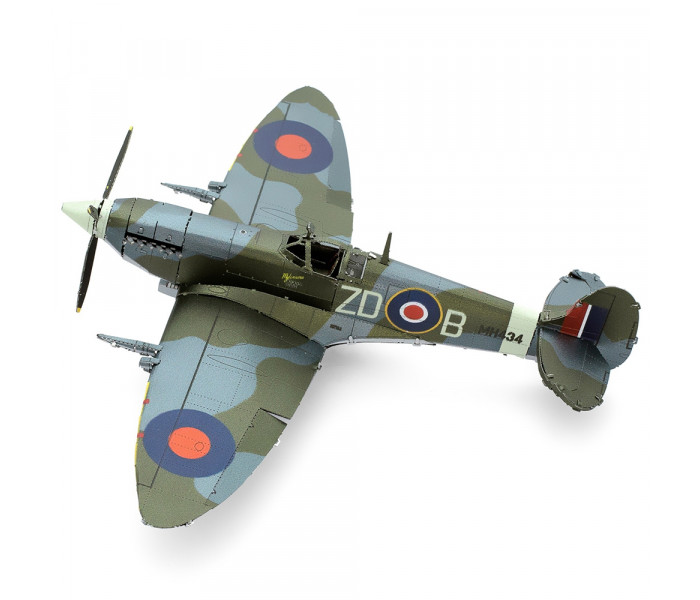 Металлическая сборная 3D модель Supermarine Spitfire (color), Metal Earth (ME1005)