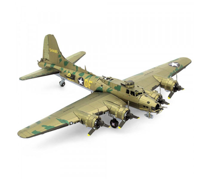 Збірна металева 3D модель B-17 Flying Fortress (color), Metal Earth (ME1009)