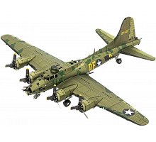 Фото Збірна металева 3D модель B-17 Flying Fortress (color), Metal Earth (ME1009)