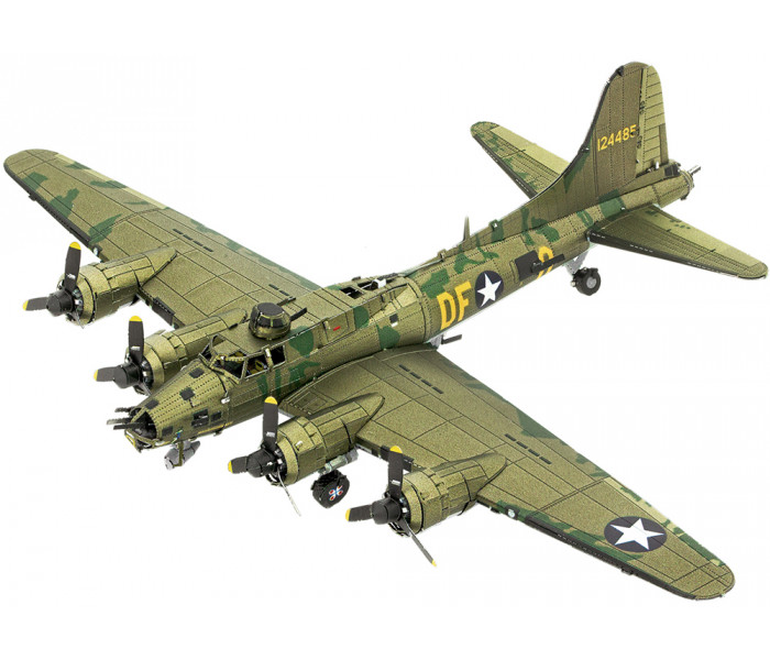 Збірна металева 3D модель B-17 Flying Fortress (color), Metal Earth (ME1009)