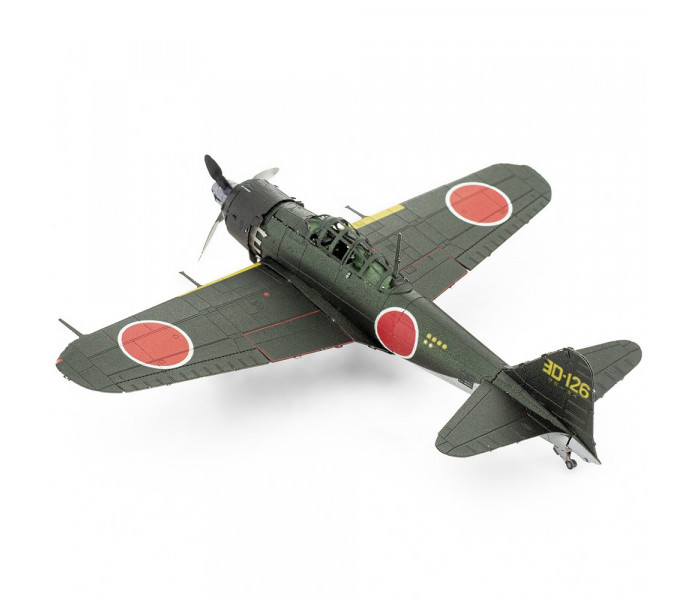 Збірна металева 3D модель Mitsubishi Zero (color), Metal Earth (ME1012)