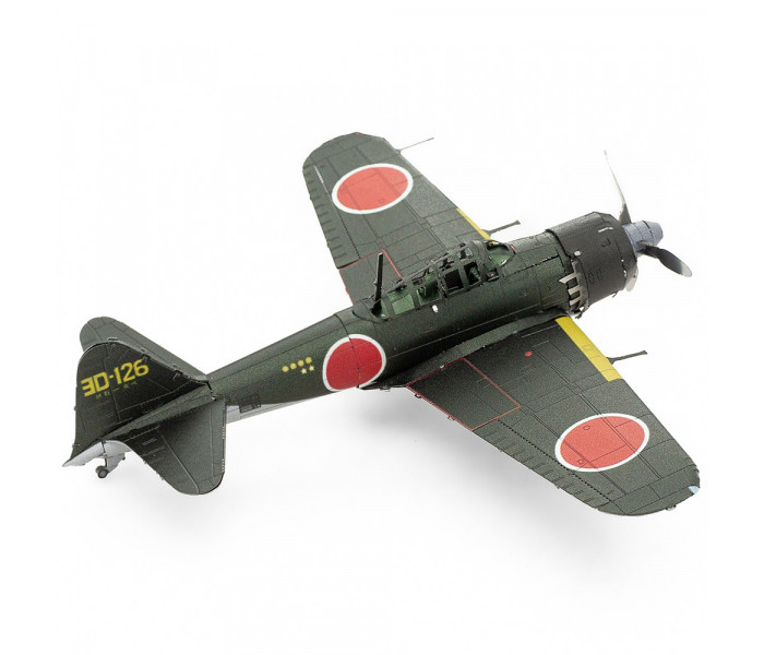 Збірна металева 3D модель Mitsubishi Zero (color), Metal Earth (ME1012)