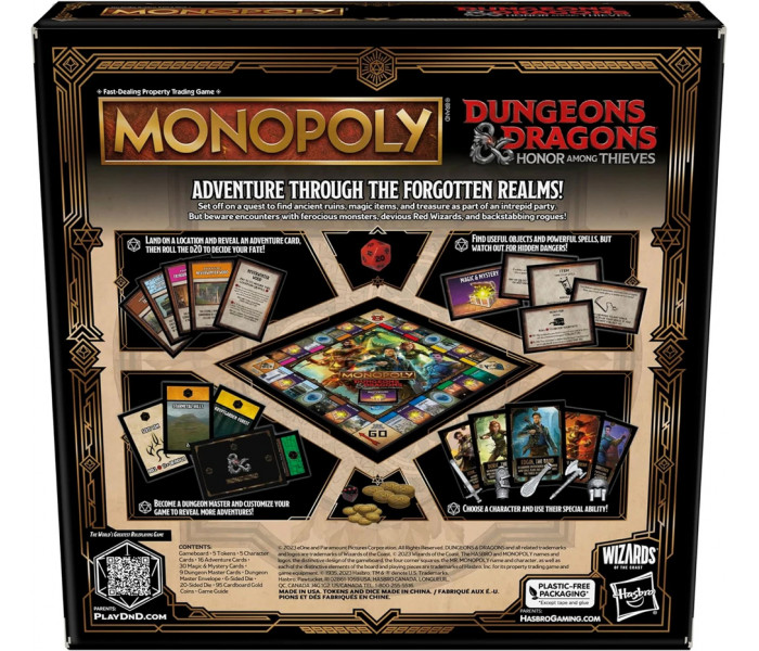 Настольная игра Monopoly Dungeons & Dragons: Honor Among Thieves (Монополия D&D: Честь воров). Hasbro (F6219)