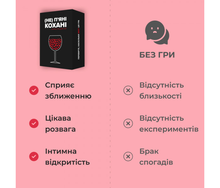 Настольная игра "Не п’яні кохані" от Memo Games