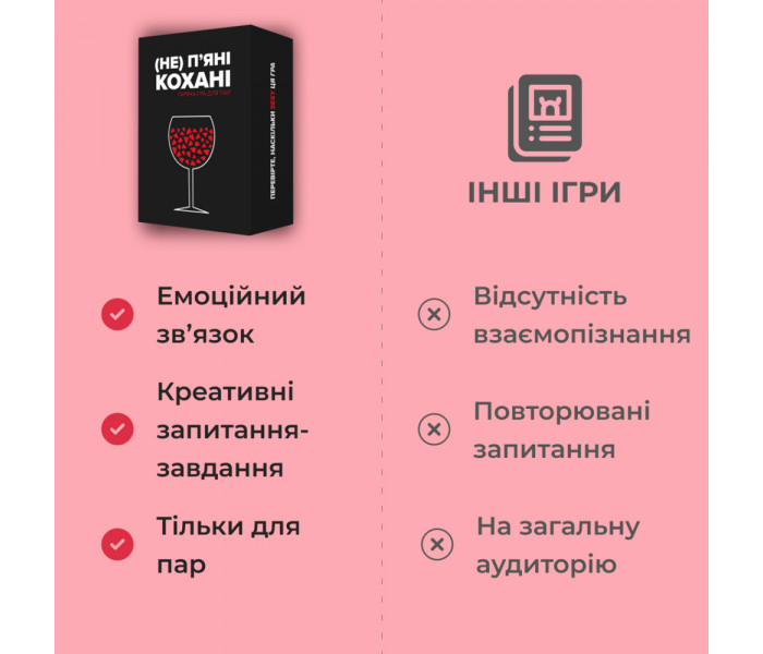Настольная игра "Не п’яні кохані" от Memo Games