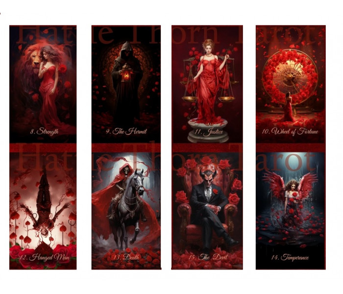 Любовное Таро Алой Розы - Scarlet Rose Love Tarot (UA)