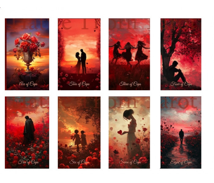 Любовное Таро Алой Розы - Scarlet Rose Love Tarot (UA)