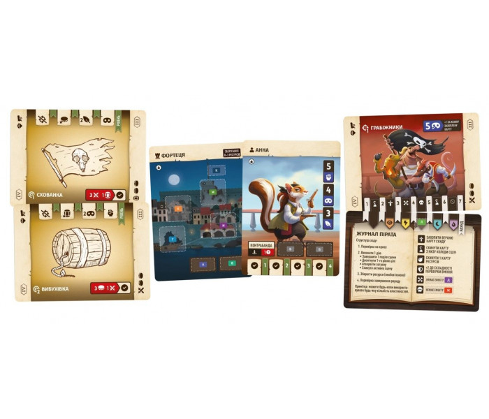 Настільна гра Хвостаті пригоди. Піратський спадок (Wildtails: A Pirate Legacy). Geekach Games (GKCH206wt)