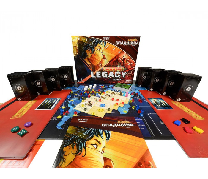 Настольная игра Пандемія Спадщина: Сезон 1 (Pandemic Legacy: Season 1). Ігромаг