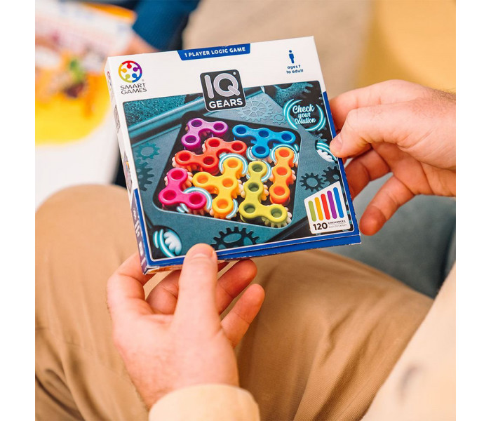 Настольная игра IQ Шестерни (IQ Gears) ENG + правила УКР. Smart Games (SG 307)