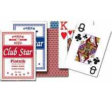 Фото Покерні карти Piatnik Star Club Jumbo Linen Finish (1384)