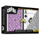Карты Copag Elite 100% Plastic Double-deck Poker Size Jumbo Index (Purple/Grey)