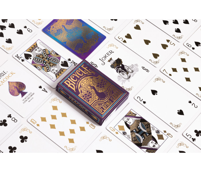 Гральні карти Bicycle Purple Peacock (Foil back)