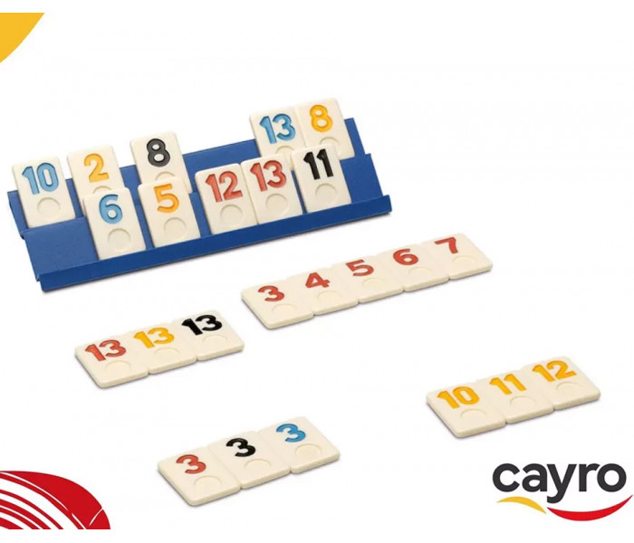 Настільна гра Румікуб Дорожній в бляшанці (Rummy Classic Travel). Cayro (755)