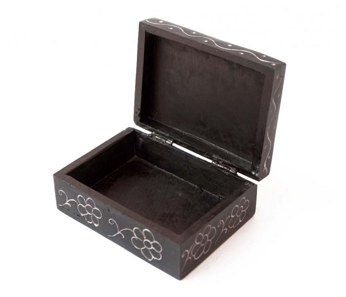 Шкатулка каменная крашеная 10x7,5x4см. NO.-210. Агальматолит (9170391)