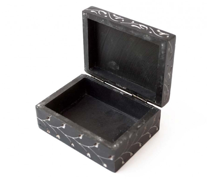 Шкатулка каменная крашеная 10x7,5x4см. NO.-211. Агальматолит (9170392)