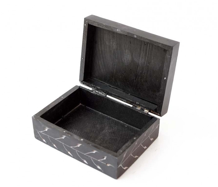 Шкатулка каменная крашеная 10x7,5x4см. NO.-215. Агальматолит (9170396)