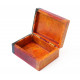 Шкатулка каменная крашеная 10x7,5x4см. NO.-218. Агальматолит (9170398)