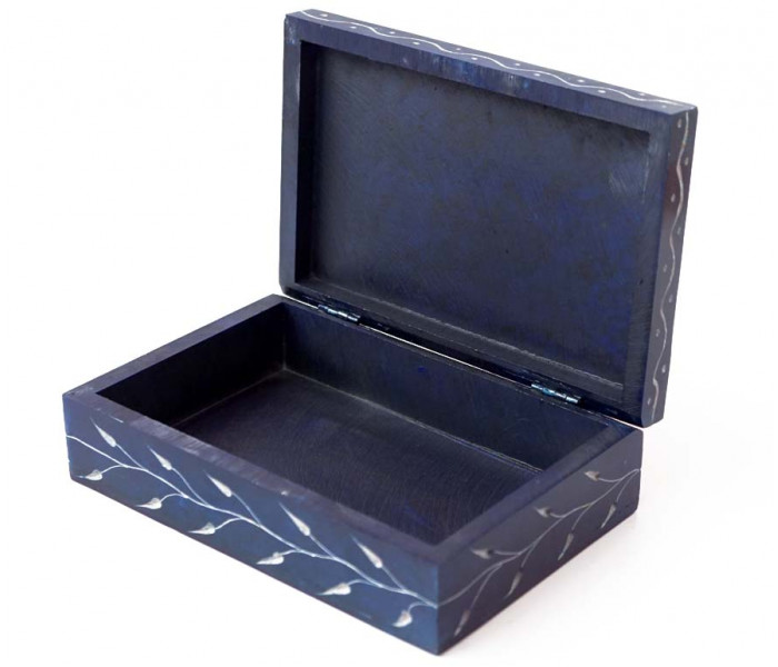 Скринька кам’яна фарбована 15x10x4см. NO.-157. Агальматоліт (9170346)