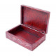 Шкатулка каменная крашеная 15x10x4см. NO.-159. Агальматолит (9170348)