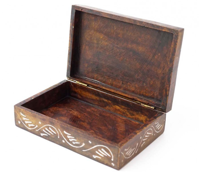 Шкатулка каменная крашеная 15x10x4см. NO.-162. Агальматолит (9170351)