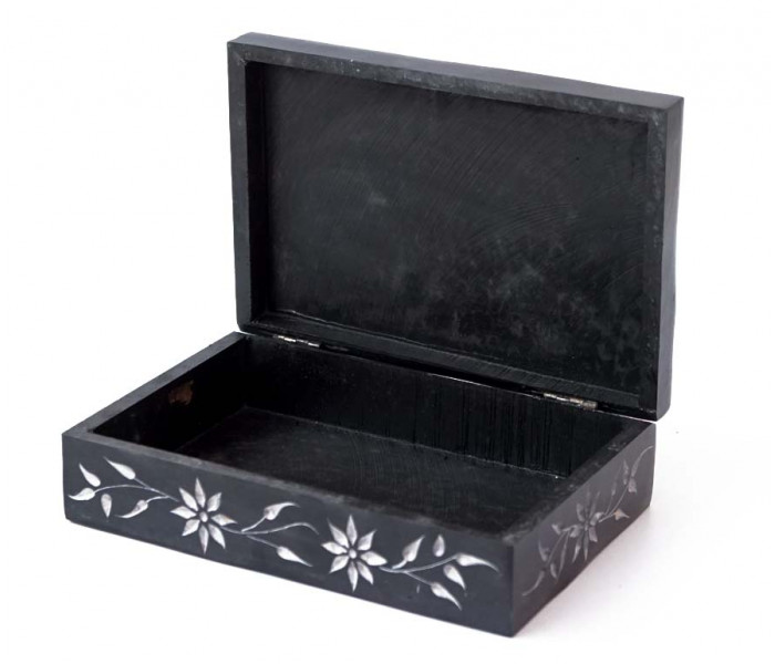 Скринька кам’яна фарбована 15x10x4см. NO.-173. Агальматоліт (9170362)