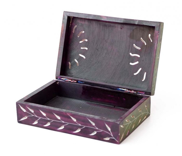 Шкатулка каменная крашеная 15x10x4см. NO.-178. Агальматолит (9170367)