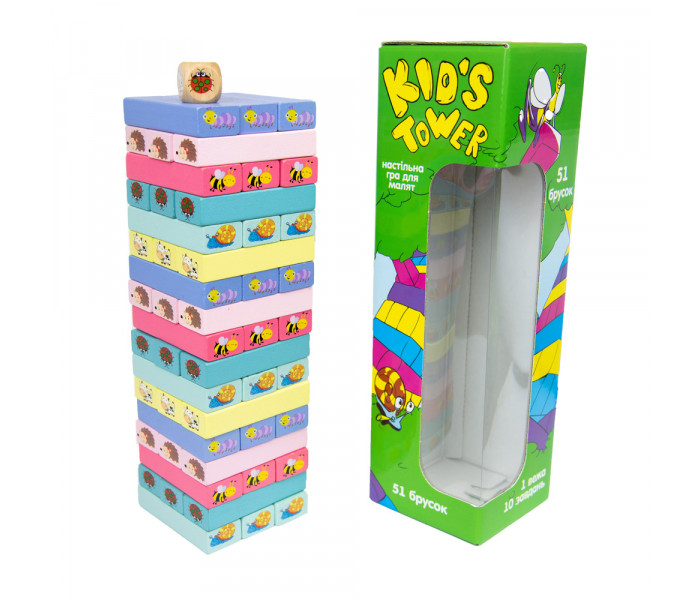 Настольная игра Kids Tower дженга (УКР). Strateg (30863)