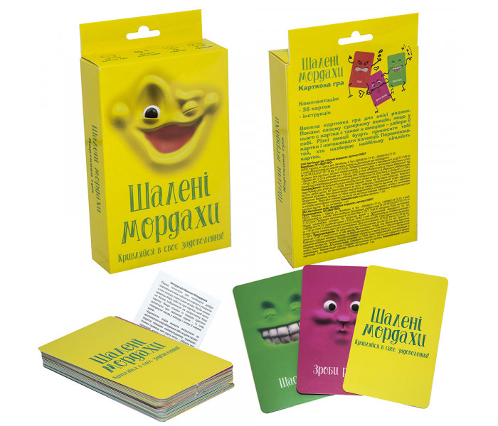 Настольная игра Безумные мордахи (УКР). Strateg (30857)