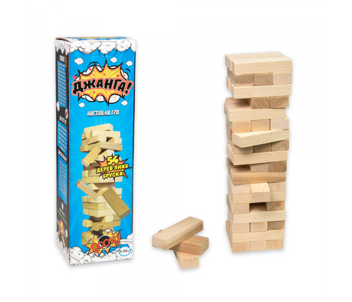 Настільна гра Джанга 54 бруски (УКР). Strateg (30770)