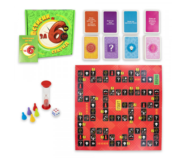 Настольная игра Успей за 6 секунд 10+ (УКР). Strateg (30782)
