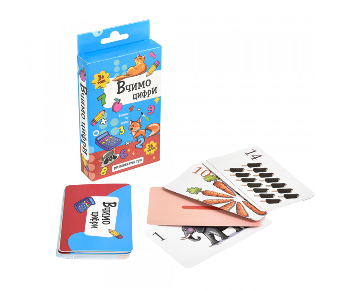Настольная розвивающая игра Учим цифры (УКР). Strateg (30107)