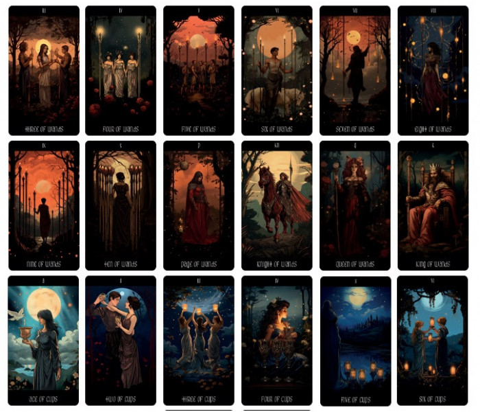 Таро Зцілення Сновидіннями - Healing with Dreams Tarot Cards. Dark Synevyr